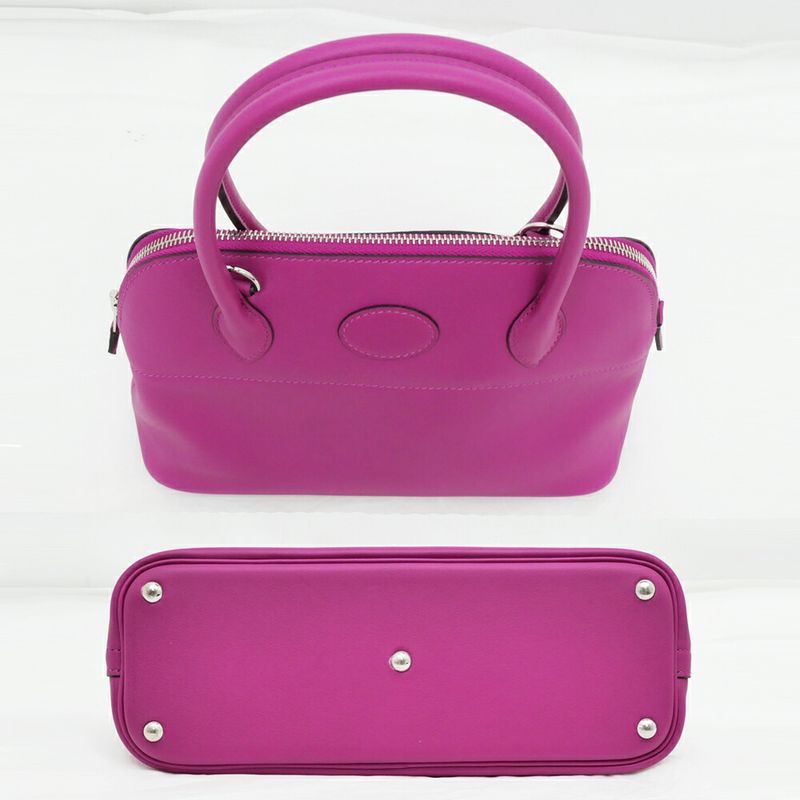 Hermes Bolide 27 Shoulder Bag Hand Rose Purple Swift A Stamp Manufacture — view 5