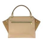 Celine Trapeze Salmon Pink Gold Hardware Leather Shoulder Bag Handbag 2-Way