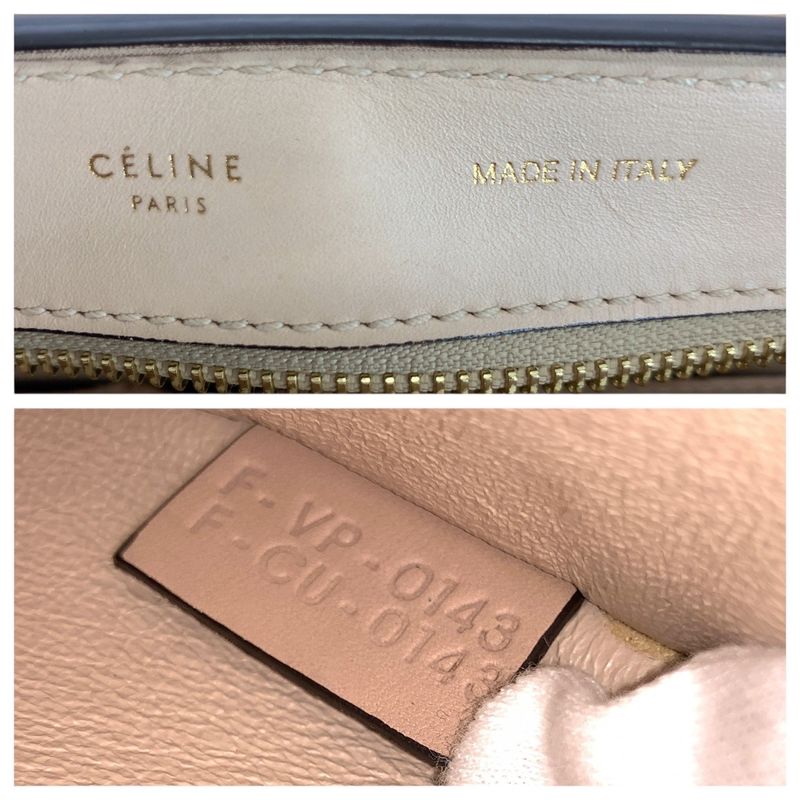 Celine Trapeze Salmon Pink Gold Hardware Leather Shoulder Bag Handbag 2-Way