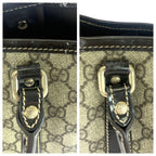 Gucci Beige Brown Gold Hardware GG Supreme Canvas Tote Bag — view 7