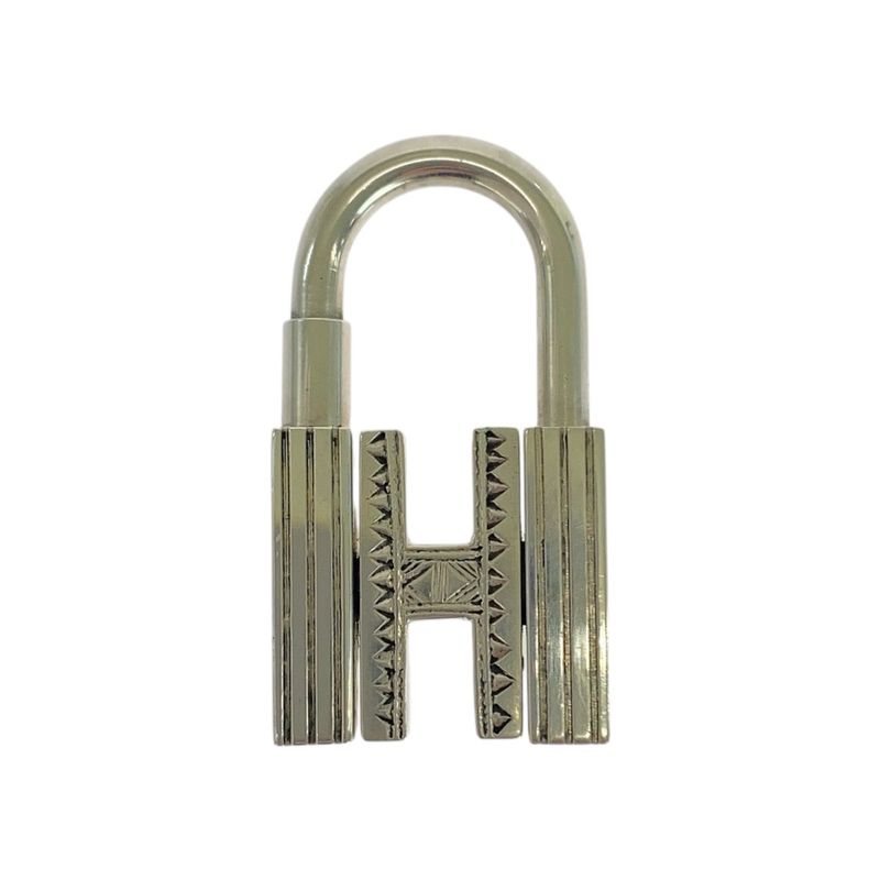 Hermes Touareg Silver SV 925 Cadena Key Holder Charm — view 2