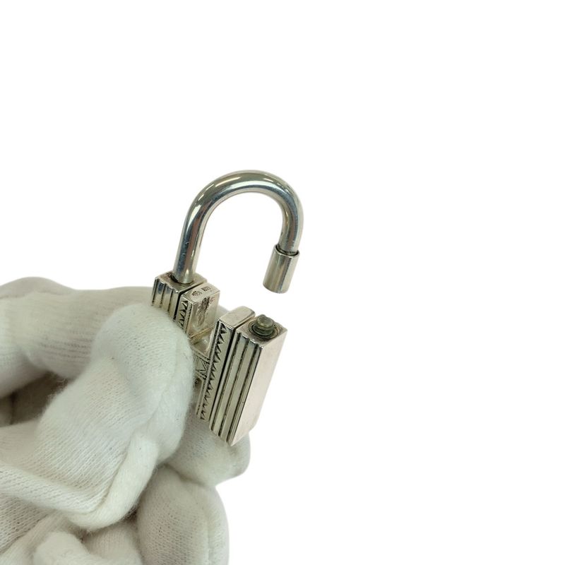 Hermes Touareg Silver SV 925 Cadena Key Holder Charm — view 5