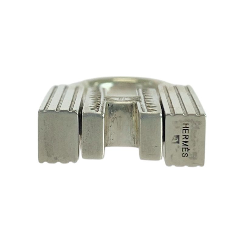 Hermes Touareg Silver SV 925 Cadena Key Holder Charm — view 3