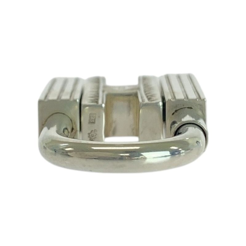 Hermes Touareg Silver SV 925 Cadena Key Holder Charm — view 4