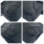 Prada Tessuto Black Gunmetal Hardware Nylon Leather Shoulder Bag Messenger