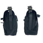 Prada Tessuto Black Gunmetal Hardware Nylon Leather Shoulder Bag Messenger