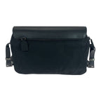 Prada Tessuto Black Gunmetal Hardware Nylon Leather Shoulder Bag Messenger