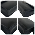 Louis Vuitton Taiga Selenga Black Silver Hardware Leather Second Bag Clutch — view 6