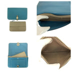 Hermes Dogon GM Blue Gene Silver Hardware Togo Long Wallet — view 8