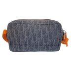 Dior Flightline Trotter Navy Black Orange Canvas Shoulder Bag Pochette — view 3