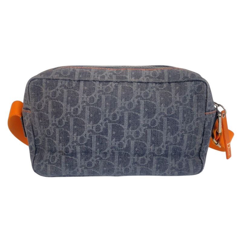 Dior Flightline Trotter Navy Black Orange Canvas Shoulder Bag Pochette — view 3