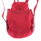 Prada Tessuto Triangle Logo Plate Red Silver Hardware Nylon Leather Rucksack Day — view 7