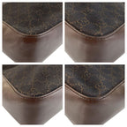 Gucci Brown Silver Hardware GG Canvas Leather 73982 Tote Bag Handbag — view 5