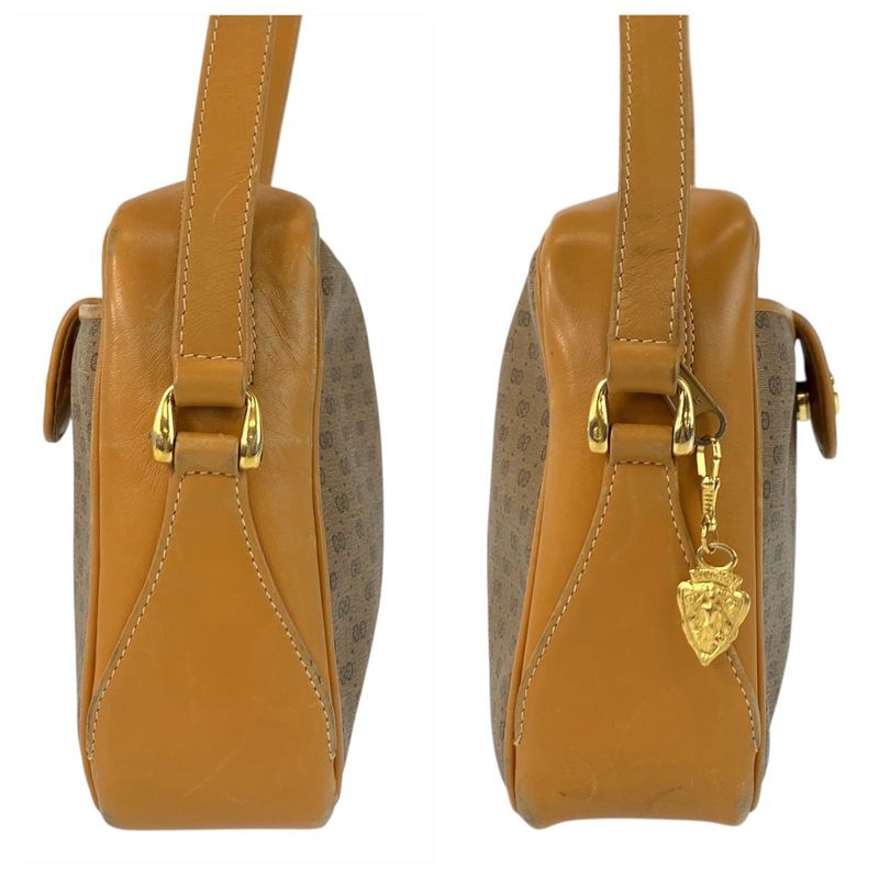Gucci Vintage Micro GG Sherry Line Beige 001 23 4073 Shoulder Bag Pochette