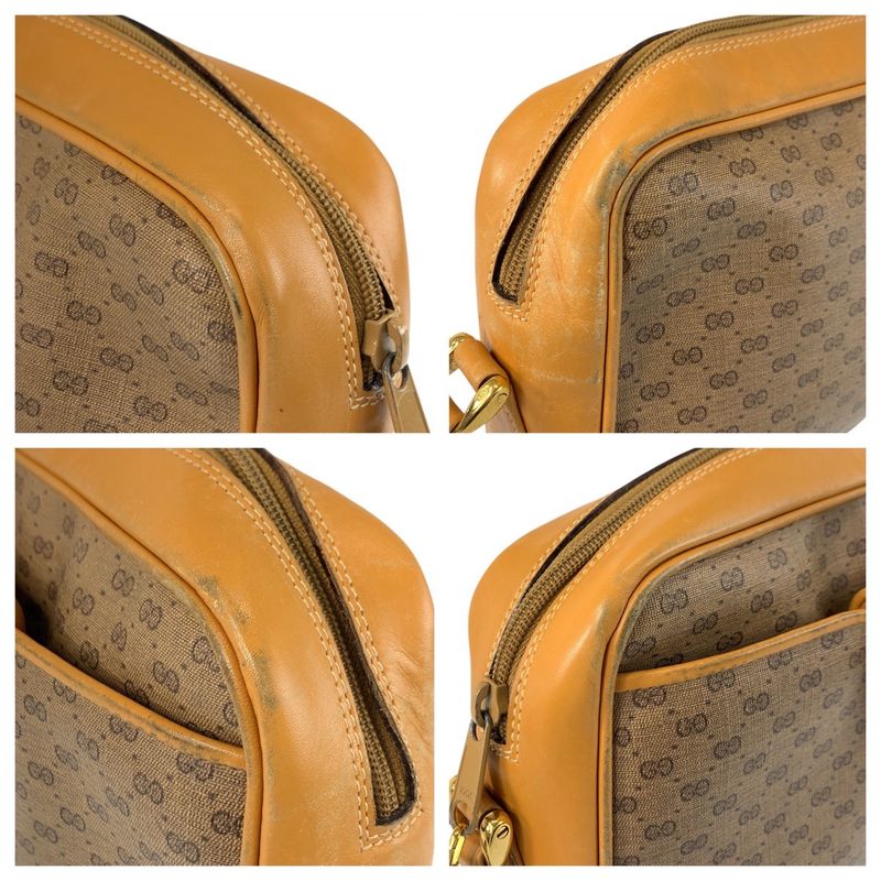 Gucci Vintage Micro GG Sherry Line Beige 001 23 4073 Shoulder Bag Pochette