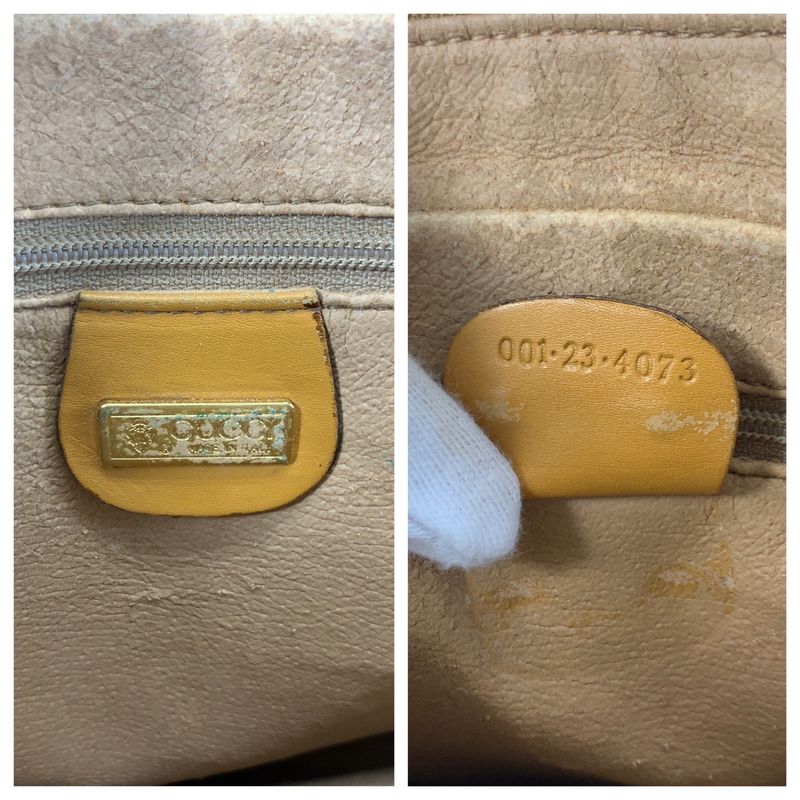 Gucci Vintage Micro GG Sherry Line Beige 001 23 4073 Shoulder Bag Pochette