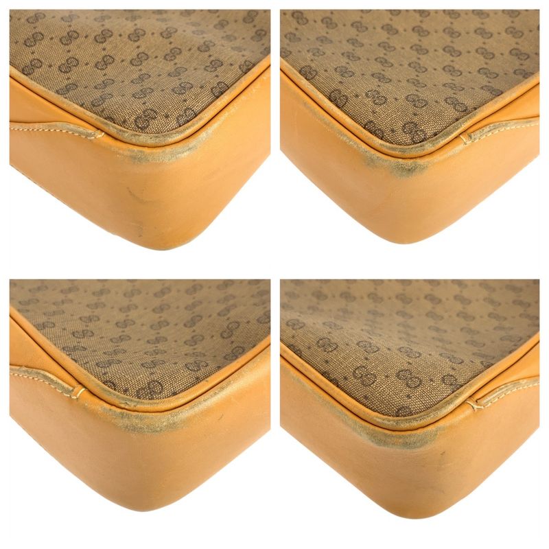 Gucci Vintage Micro GG Sherry Line Beige 001 23 4073 Shoulder Bag Pochette