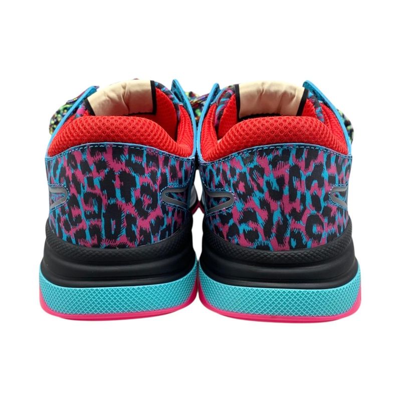 Gucci Sneakers Ultra Space 9 Sizes Logo Leopard Print Multicolor Blue — view 4