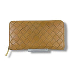 Bottega Veneta Round Zippy Long Wallet Beige Maxi Intrecciato Leather Zip — view 3