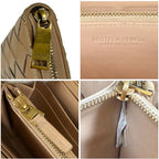 Bottega Veneta Round Zippy Long Wallet Beige Maxi Intrecciato Leather Zip — view 7