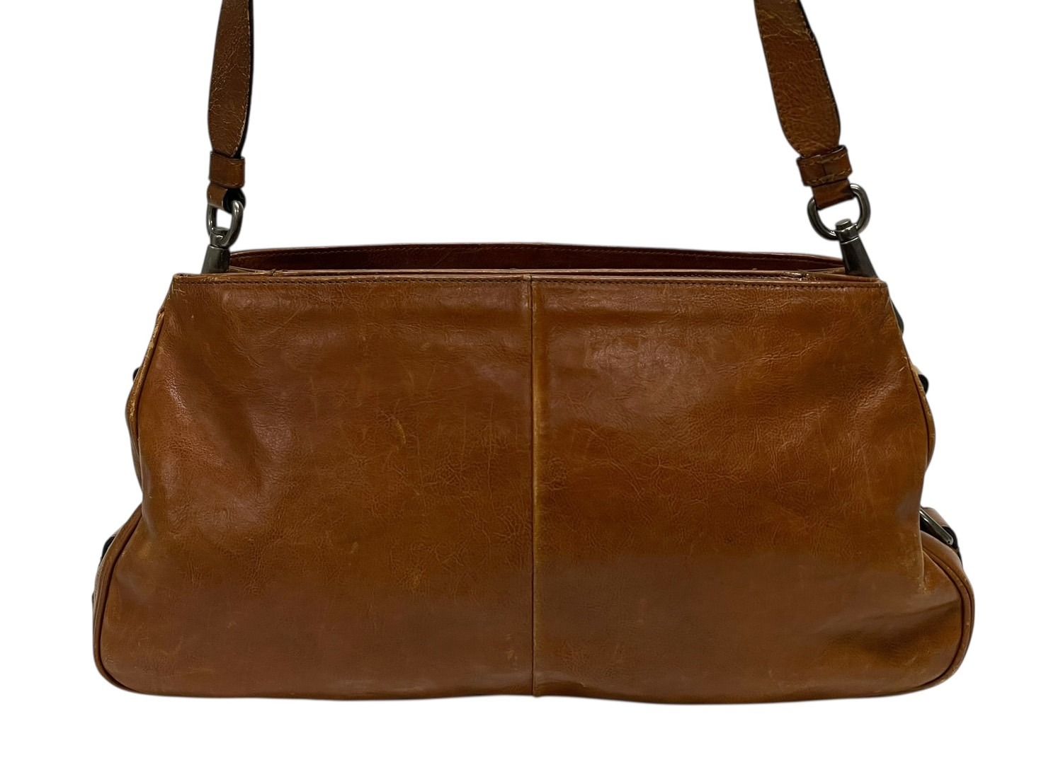 Saint Laurent Mombasa Bag Brown Leather Silver — view 2