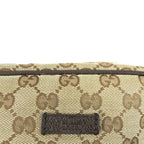 Gucci Beige Brown Silver Hardware GG Canvas Leather Shoulder Bag — view 7
