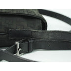 Fendi Zucchino Shoulder Bag Pochette Canvas Black 8 Bt127 — view 7