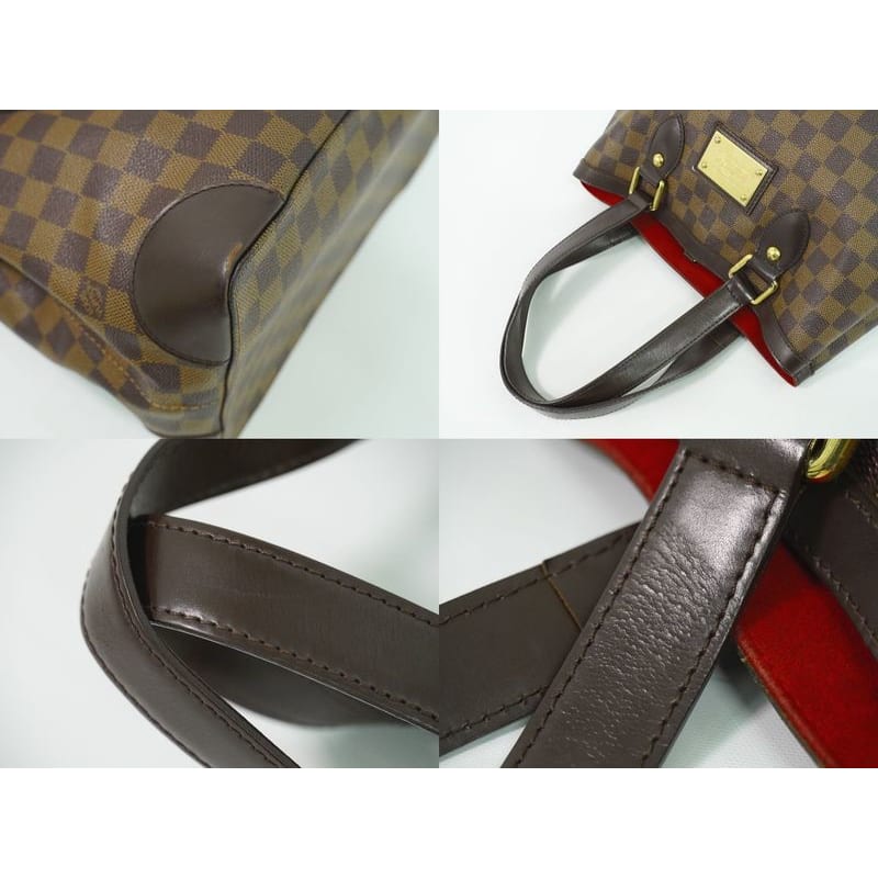 Louis Vuitton Hampstead PM Damier Ebene Tote Bag Handbag Brown — view 7