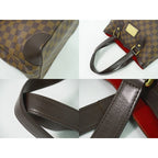Louis Vuitton Hampstead PM Damier Ebene Tote Bag Handbag Brown — view 7