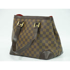 Louis Vuitton Hampstead PM Damier Ebene Tote Bag Handbag Brown — view 3