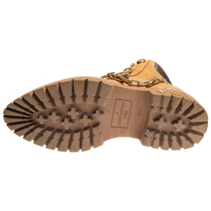 Louis Vuitton Creeper Line Chain Decoration Nubuck Leather Ankle Boots High — view 5