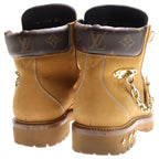Louis Vuitton Creeper Line Chain Decoration Nubuck Leather Ankle Boots High — view 3