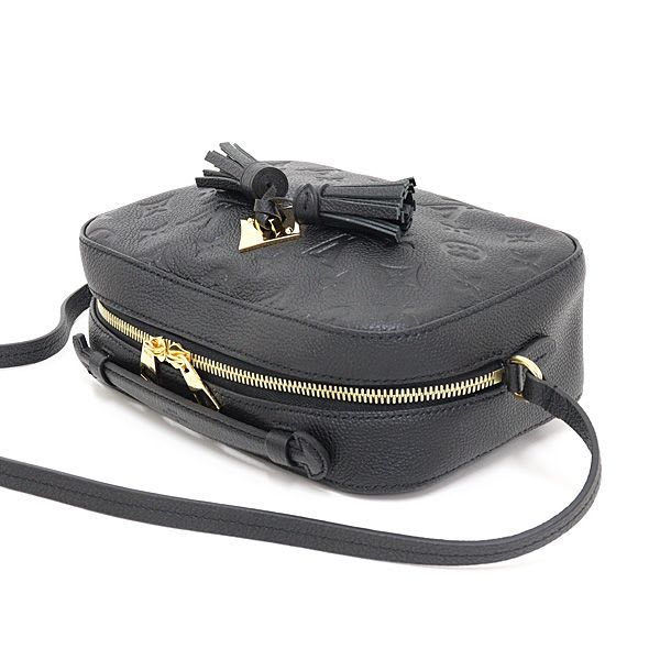 Louis Vuitton Saintonge Monogram Empreinte Leather Black Shoulder Bag — view 5