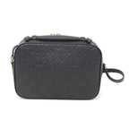 Louis Vuitton Saintonge Monogram Empreinte Leather Black Shoulder Bag — view 3