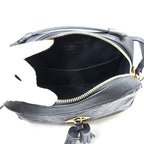 Louis Vuitton Saintonge Monogram Empreinte Leather Black Shoulder Bag — view 4