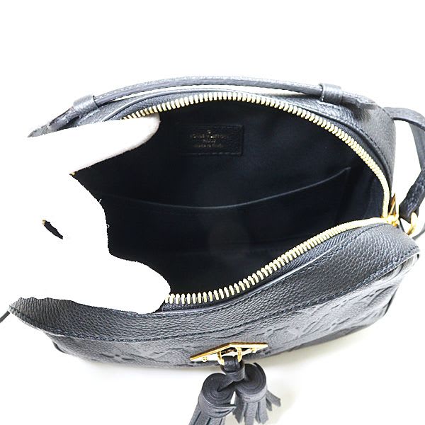 Louis Vuitton Saintonge Monogram Empreinte Leather Black Shoulder Bag — view 4