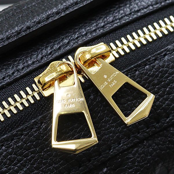 Louis Vuitton Saintonge Monogram Empreinte Leather Black Shoulder Bag — view 6