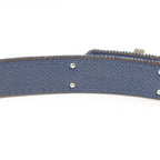 Hermes Belt Kelly Jean 18 PM Epson Denim Blue Series Silver Hardware — view 5