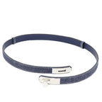 Hermes Belt Kelly Jean 18 PM Epson Denim Blue Series Silver Hardware — view 4