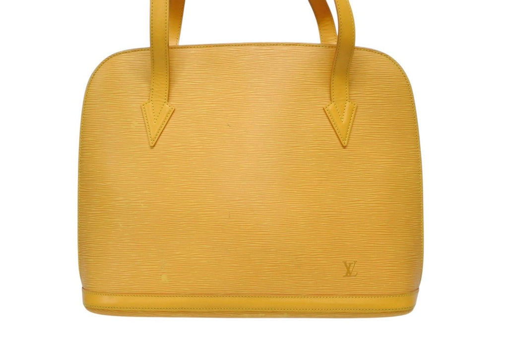 Louis Vuitton Lussac Tote Shoulder Bag Epi Leather Gold — view 2