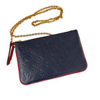 Louis Vuitton Pochette Double Zip Monogram Empreinte Shoulder Bag Leather Marie — view 2
