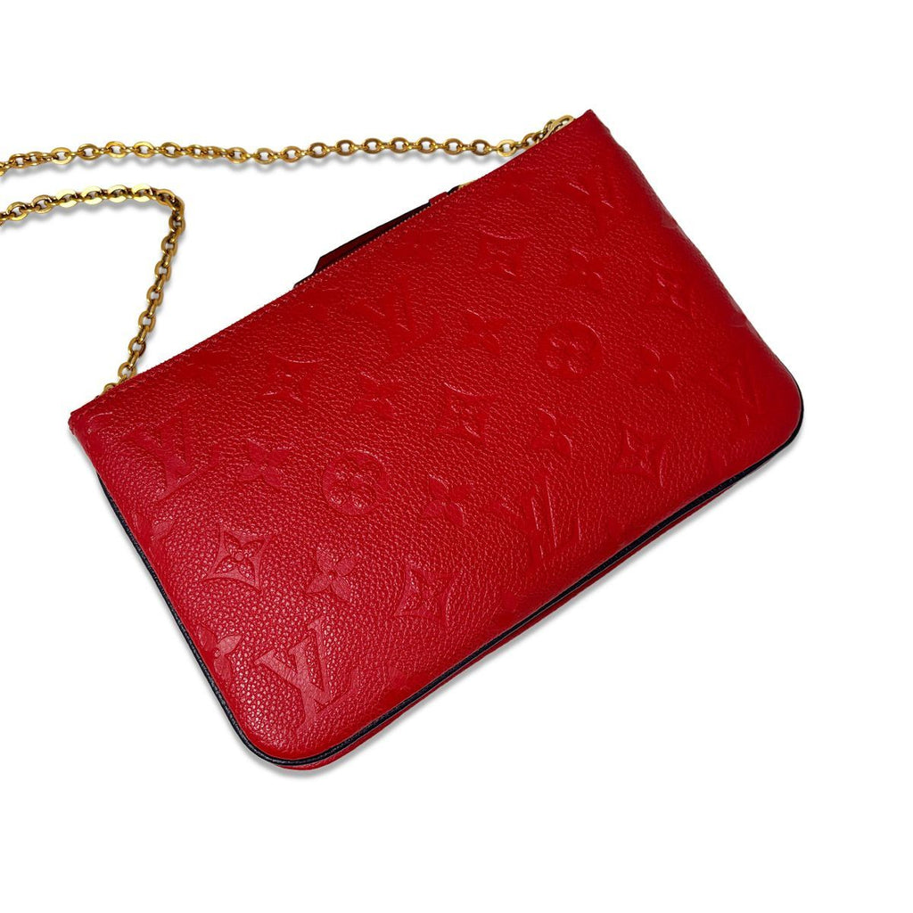 Louis Vuitton Pochette Double Zip Monogram Empreinte Shoulder Bag Leather Marie — view 5