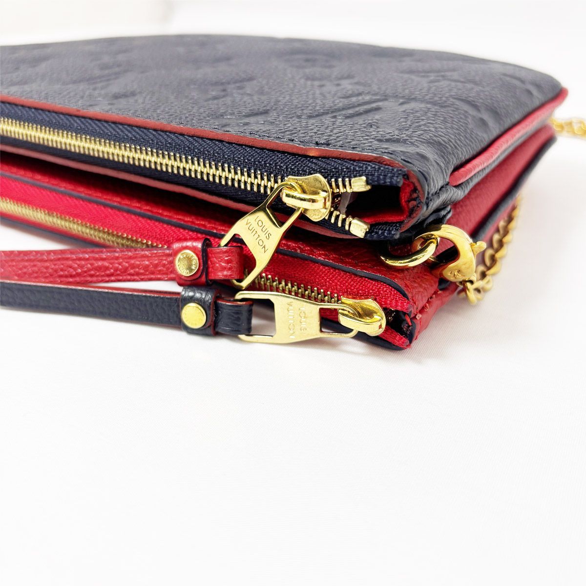 Louis Vuitton Pochette Double Zip Monogram Empreinte Shoulder Bag Leather Marie — view 6