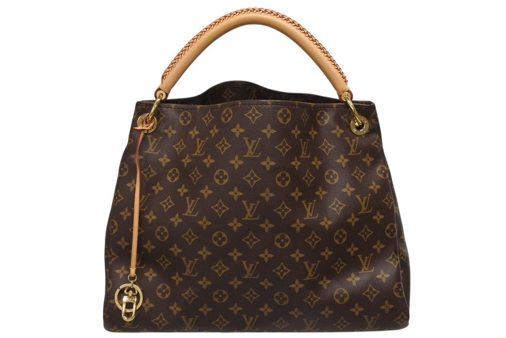 Louis Vuitton Artsy MM Shoulder Bag Monogram Leather Gold