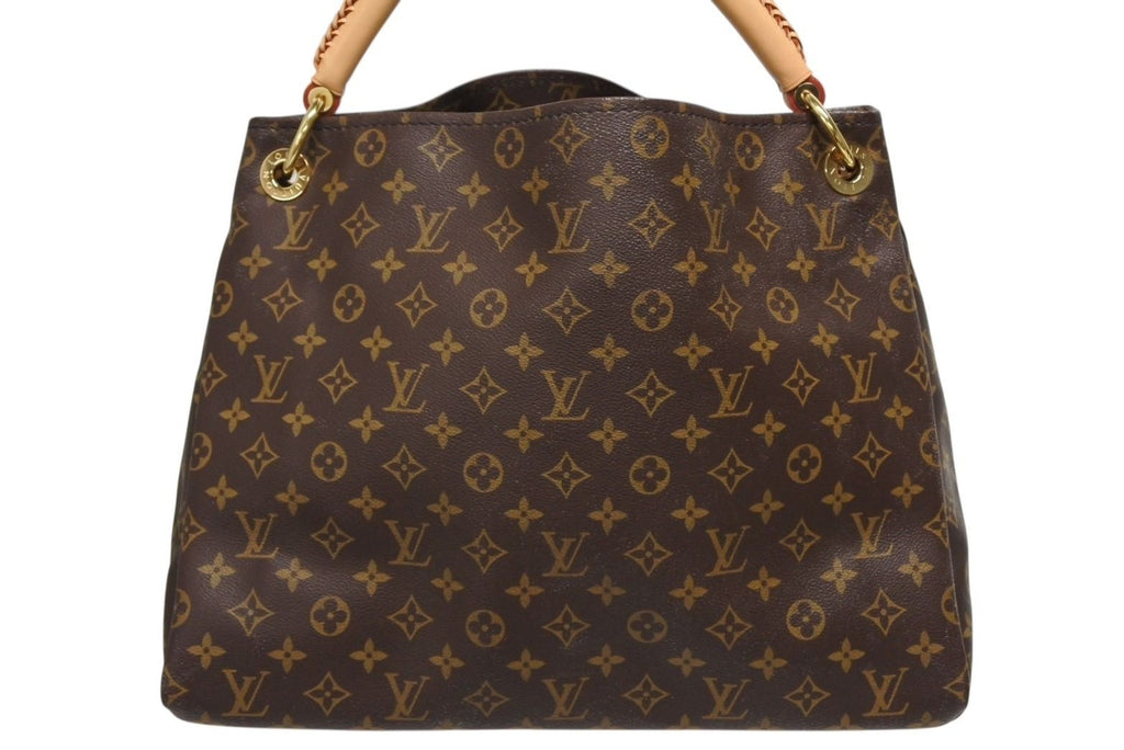 Louis Vuitton Artsy MM Shoulder Bag Monogram Leather Gold — view 2