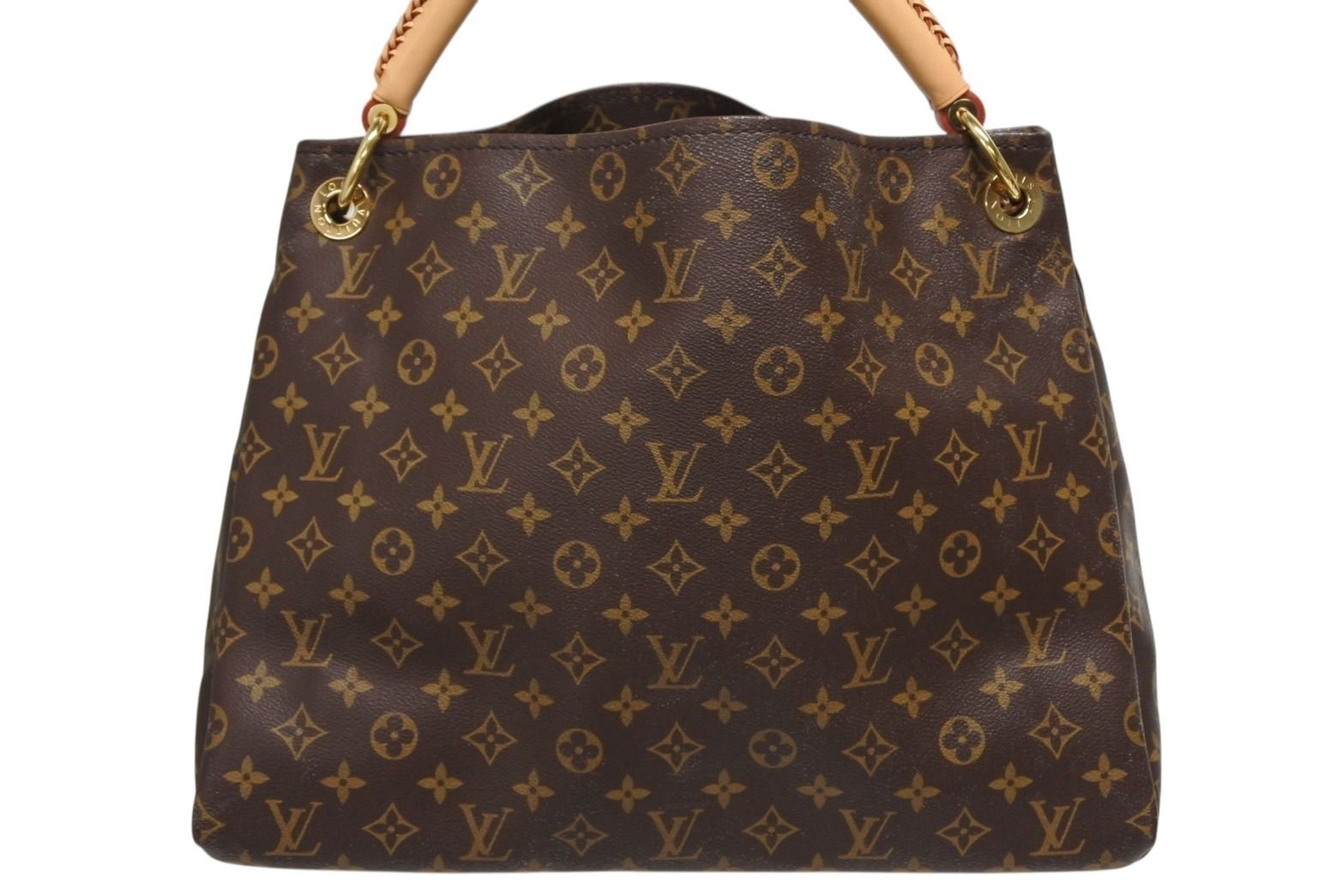 Louis Vuitton Artsy MM Shoulder Bag Monogram Leather Gold — view 2
