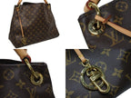 Louis Vuitton Artsy MM Shoulder Bag Monogram Leather Gold — view 3