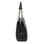 Dior Soft Shopping Tote Black Matelasse Lambskin Leather — view 4