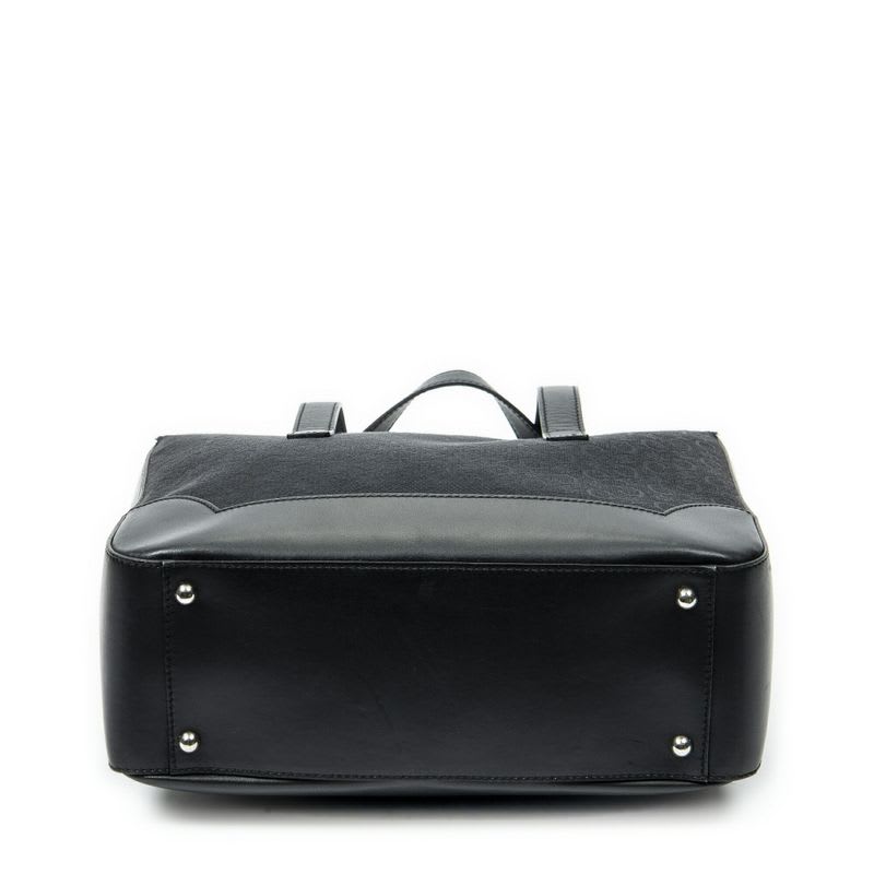 Celine Vintage Fold Top Tote Black C Macadam Canvas — view 7