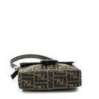 Fendi Square Flap Tongue Dark Brown Zucca Canvas — view 7